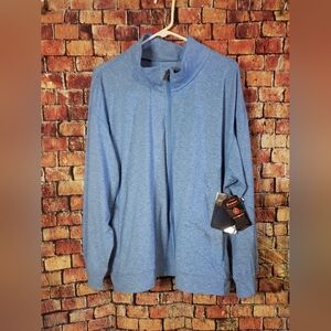 Women's Blue Zip-Up Jacket